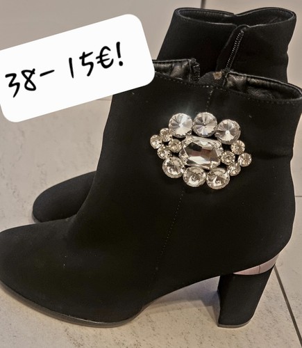 Damen stiefeletten schwarz - stiefeletten, eu