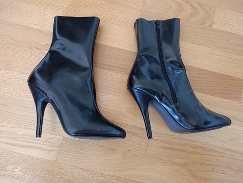 Latex stiefeletten schuhe high - stiefeletten,