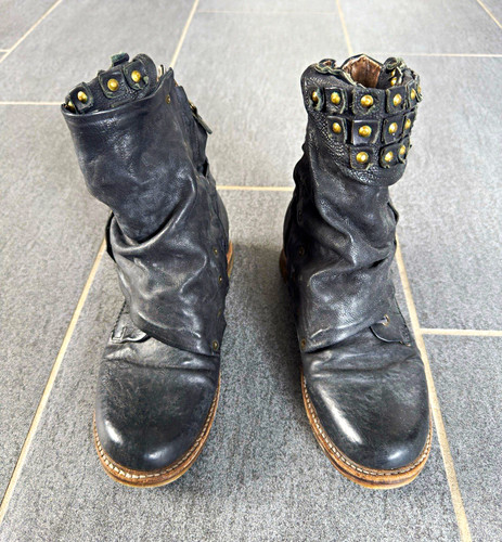 Damen biker knöchelstiefel - biker,